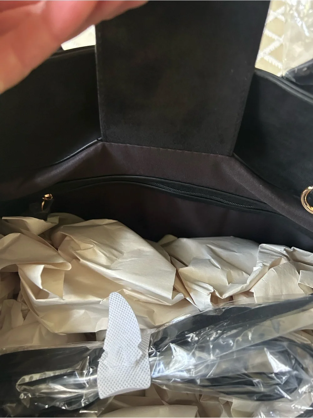 Viral WalMart Suede Tote Bag with Top Handles